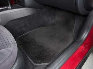 ES#2200699 - 8D0898001 - Floor Mat Set - Black / Black Piping - Oval Retainers - (NO LONGER AVAILABLE) - High Quality Mats To Protect Your Interior - Schwaben - 