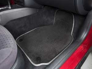 ES#2200703 - 8D0898003 - Floor Mat Set - Black / Grey Piping - Oval Retainers - (NO LONGER AVAILABLE) - High Quality Mats To Protect Your Interior - Schwaben - 
