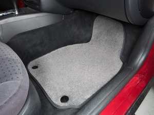 ES#2200707 - 8D0898005 - Floor Mat Set - Grey / Black Piping - Round Retainers - (NO LONGER AVAILABLE) - High Quality Mats To Protect Your Interior - Schwaben - 