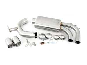 ES#4376560 - 11-026 - Signature Exhaust Muffler With Dual Tips - Generation 2 - Save weight and add power and sound to your BMW! - Active Autowerke - BMW