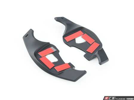 ES#4304962 - 005146LA01-02 - MK7 Paddle Shifter Extension Set - Flat Black - Maintain steering control while changing gears with our paddle shifter extensions - ECS - Volkswagen