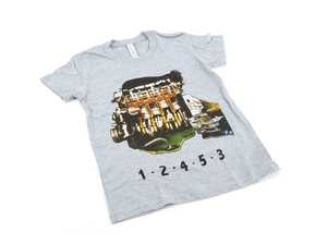 ES#4007832 - ACM3906ATHSM - Audi 5 Cylinders Tee - Youth Small - When a four-cylinder engine is too small, and a six-cylinder engine is too big, the engineers at Audi created a five-cylinder engine that was just right. - Genuine Volkswagen Audi - Audi