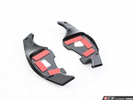 ES#4304963 - 005146LA01-03 - MK7 Paddle Shifter Extension Set - Gloss Black - Maintain steering control while changing gears with our paddle shifter extensions - ECS - Volkswagen