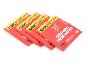 ES#4376069 - 11524 - Ceramic Trim Wipes - 4 Count  - Stop patching over a problem and discover a true solution to faded, discolored trim with this easy to use kit. - Griot's - Audi BMW Volkswagen