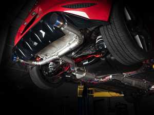 ES#4416088 - 011951LA04 -  ECS "Ti.22" MK7 GTI 3.0" Titanium Catback Exhaust System  - Radical weight savings of 62% combined with an exotic exhaust note and beautiful craftsmanship make this Titanium Exhaust System a must-have for your MK7 GTI - Choose between. Choose between Valved or Non-Valved muffler configurations - ECS - Volkswagen