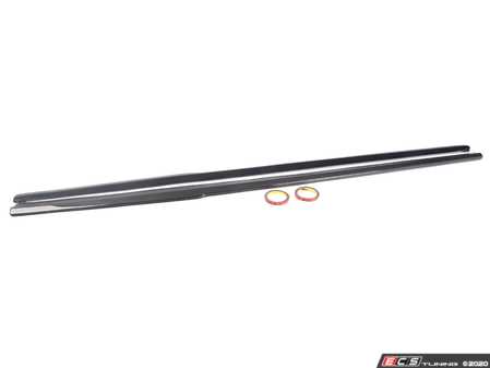 ES#4392675 - 00409ECS01 - F10 Carbon Fiber Side Skirt Extensions - Add a subtle yet effective touch that enhances your cars appearance with carbon fiber side skirt extensions. Side effects can include, but are not limited to: a lower, wider, better appearance. - ECS - BMW