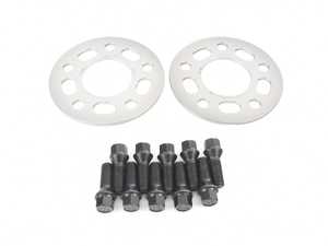 ES#3554960 - 021460tms02KT1 - Turner Motorsport Silver Wheel Spacer & Bolt Kit - 5mm - (NO LONGER AVAILABLE) - Lightweight wheel spacers with a machined tab for easy removal - Turner Motorsport - 