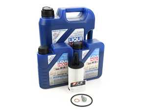 ES#3663792 - w212e350oilktKT1 - Liqui Moly Leichtlauf Oil Service Kit (5w-40) - Includes Hengst filter and Liqui Moly Leichtlauf High Tech 229.5 Spec oil - Assembled By ECS - Mercedes Benz