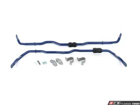 ES#3536485 - 72274 - Performance Front & Rear Sway Bar Kit - Includes the front & rear adjustable sway bars with installation hardware Front: 24mm Rear: 26mm - H&R - Audi Volkswagen