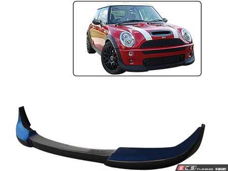 ES#4419825 - 51117130315 - Polyurethane PU Front Bumper Lip Spoiler - Add on front spoiler / lip  to the stock Cooper S bumper. Not for the AERO bumper - ECS - MINI