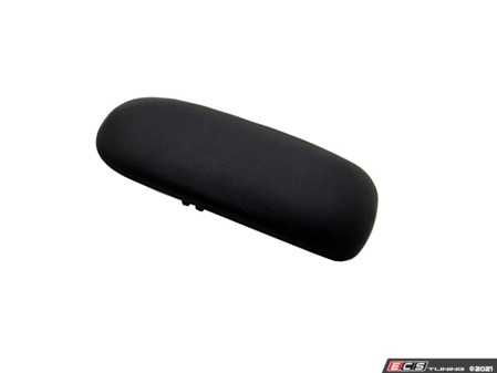 ES#4419867 - 51166954297 - Armrest Pad For Center Console With Armrest Leatherette - Black - Replace your broken and non locking armrest - ECS - MINI