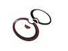 ES#4419873 - 63126917838 - Black Headlight Rings - Set - Replace you damaged or rock chipped chrome with these lay overs for Xenon Headlights w/ Washer jets, Peel and Stick - ECS - MINI