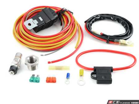 ES#4147266 - 185FH - Spal Electric Fan Harness with Relay - 185 Degree  - Single Fan 40amp relay wiring harness kit - 185 degree on/165 degree off with Sending unit - Spal - Audi BMW MINI