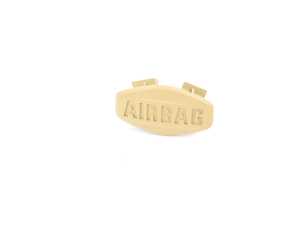 ES#102502 - 51418253234 - Airbag Badge - Light Yellow - Small trim cover located on your door panel - Genuine BMW - BMW