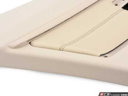 ES#2844027 - 51427281109 - Door Lining Leather - Rear Left -Oyster - Genuine BMW - BMW