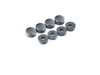 ES#3251514 - 82122456418 - Black Slimline Frame With ///M Valve Stem Caps - Add exterior styling with a matte black stainless steel slimline license plate frame paired with ///M valve stem caps. - Genuine BMW - BMW