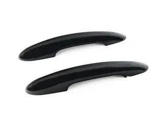 Door Handle Piano Black Cover - Set With Lights