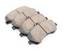ES#3161551 - EUR1406 - Euro Ceramic Brake Pad Set - Ceramic composite developed to meet low dust & noise requirements. Includes new shims, and sensors. - Akebono - Mercedes Benz