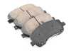 ES#3161551 - EUR1406 - Euro Ceramic Brake Pad Set - Ceramic composite developed to meet low dust & noise requirements. Includes new shims, and sensors. - Akebono - Mercedes Benz