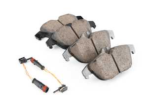 ES#3161549 - EUR1341A - Rear Euro Ceramic Brake Pad Set - Ceramic composite developed to meet low dust & noise requirements. Includes brake pad wear sensors. - Akebono - Mercedes Benz