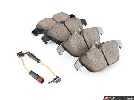 ES#3161549 - EUR1341A - Rear Euro Ceramic Brake Pad Set - Ceramic composite developed to meet low dust & noise requirements. Includes brake pad wear sensors. - Akebono - Mercedes Benz