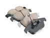 ES#3161549 - EUR1341A - Rear Euro Ceramic Brake Pad Set - Ceramic composite developed to meet low dust & noise requirements. Includes brake pad wear sensors. - Akebono - Mercedes Benz