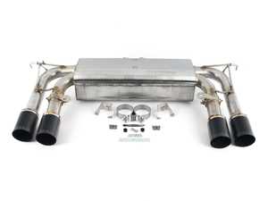 ES#4145321 - D660-0054A-BLK - Dinan Free Flow Axle-Back Exhaust - Black Tips - Dinan has developed this Free Flow stainless exhaust to increase flow by reducing backpressure - Dinan - BMW