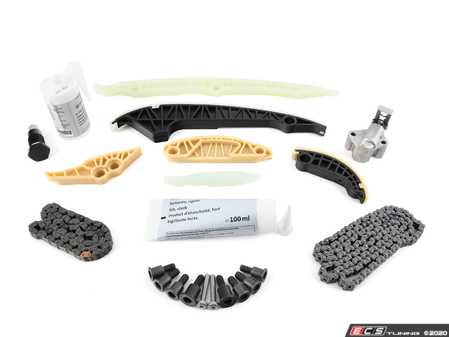 ES#3220692 - 06K109158HKT3 - Ultimate Timing Chain Kit - Includes new chains, guides, tensioners, sealant, and pins - Assembled By ECS - Volkswagen