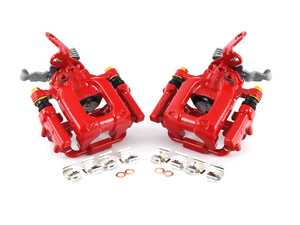 ES#3160973 - S6384 - Rear Brake Calipers - Pair - Restore braking performance with fresh new powdercoated parts - Power Stop - Volkswagen