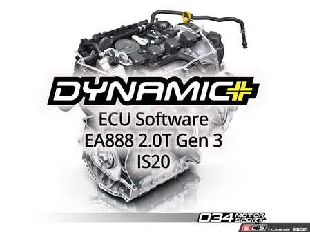 ES#4877100 - 034-103-277A - 8V Audi A3 2.0T Gen 3 IS20 Dynamic+ Performance Software Package - Unleash up to 303HP/341TQ by transforming your VW/Audi IS20 2.0T with Dynamic+ Tuning - delivering ultimate power, drivability, reliability, and enhanced features! - 034Motorsport - Audi