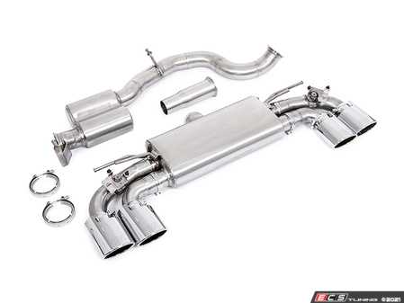ES#4424069 - UH053-EXA-OVAL - Unitronic Cat-Back Exhaust System - Oval Chrome Tips - Maximum performance, while maintaining a comfortable and unobtrusive exhaust tone inside the cabin - Unitronic - Volkswagen