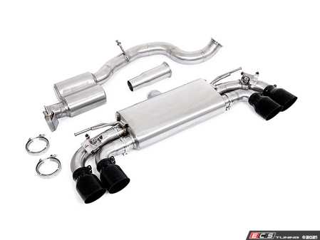ES#4424264 - UH053-EXA-BLACK - Unitronic Cat-Back Exhaust System - Round Black Tips - Maximum performance, while maintaining a comfortable and unobtrusive exhaust tone inside the cabin - Unitronic - Volkswagen