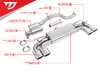 ES#4424263 - UH053-EXA-CHROME - Unitronic Cat-Back Exhaust System - Round Chrome Tips - Maximum performance, while maintaining a comfortable and unobtrusive exhaust tone inside the cabin - Unitronic - Volkswagen