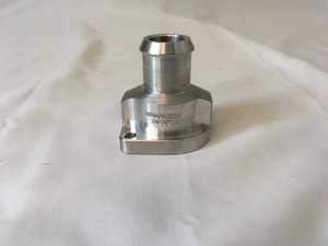 ES#4348604 - Aut-mk1-cf2 - Autobahn Autoworx Billet Side Coolant Flange  - Has two sensor ports. Plugs included. - Autobahn Autoworx - Volkswagen