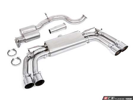 ES#4424070 - UH054-EXA-CHROME - Unitronic Cat-Back Exhaust System - Round Chrome Tips - Maximum performance, while maintaining a comfortable and unobtrusive exhaust tone inside the cabin - Unitronic - Audi