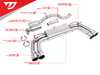 ES#4424070 - UH054-EXA-CHROME - Unitronic Cat-Back Exhaust System - Round Chrome Tips - Maximum performance, while maintaining a comfortable and unobtrusive exhaust tone inside the cabin - Unitronic - Audi