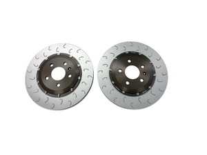 ES#4429972 - 034-301-2007 - Rear 2-Piece Floating Brake Rotors - Pair (330x22) - Lightweight rotors weighing 12lbs each! - 034Motorsport - Audi Porsche