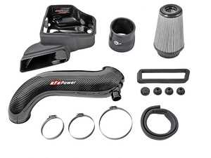 ES#4430158 - 57-10016D - Track Series Carbon Fiber Intake System W/ Pro DRY S Filter - Outflows Factory Intake by 21% - AFE - Audi Volkswagen