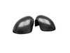 ES#4430396 - 51160415376 - JCW Style Carbon Fiber Mirror Cap Covers - Set - Attaches to the front of the side mirror housing over the stock mirror cap, peel and stick - ECS - MINI