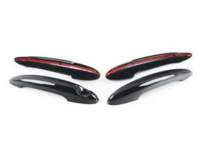 ES#4265286 - 51219800557 - Door Handle Piano Black Cover - Set Of Four  - Add on some black line gloss trim to your factory door handles w/o key whole - ECS - MINI