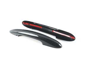ES#4265307 - 512174345355 - Door Handle Carbon Fiber Design Cover - Set Without Key/ With Lights  - (NO LONGER AVAILABLE) - Add on some carbon fiber gloss trim to your factory door handles - ECS - 