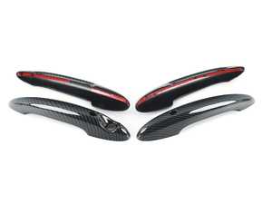ES#4265352 - 512198005572 - Door Handle Carbon Fiber Design Cover - Set Of Four  - Add on some carbon fiber gloss trim to your factory door handles - ECS - MINI