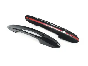 Door Handle Piano Black Cover - Set With Key/Lights