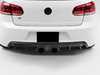 ES#4440357 - 014403LA01 - MK6 Golf R Rear Diffuser - Gloss Black - Add aggressive styling with our In-House Engineered Gloss Black Rear Diffuser! - ECS - Volkswagen