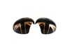 ES#4430531 - 511621476711 - Union Jack Gold Jack Mirror Cap Covers - Set - Attaches to the front of the side mirror housing over the stock mirror cap, peel and stick - ECS - MINI