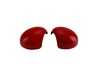 ES#4694044 - 51162754916RDNPF - Red Mirror Cap Covers - Set - Attaches to the front of the side mirror housing over the stock mirror cap, peel and stick - ECS - MINI
