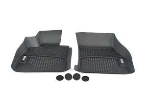 ES#3680596 - 82112472310 - F54 Front Floor Mat Liners Black - Set - All Weather Floor Mats - Genuine MINI - MINI