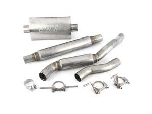 ES#3175400 - 252331 - 2.5" Stainless Steel Cat-Back - Stainless steel cat-back with two resonators and one Borla muffler - Techtonics Tuning - Volkswagen