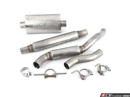 ES#3175400 - 252331 - 2.5" Stainless Steel Cat-Back - Stainless steel cat-back with two resonators and one Borla muffler - Techtonics Tuning - Volkswagen