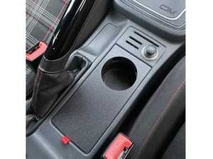 ES#4430685 - 2021066-7C-dehb - Cup Holder Delete Panel - Half Cover - Blue - Tired of looking at that nasty cup holder you've never cleaned? Just cover it up! - CJM Industries - Volkswagen